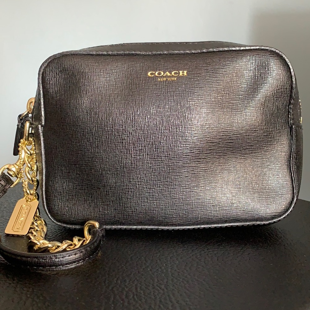 Coach leather wristlet